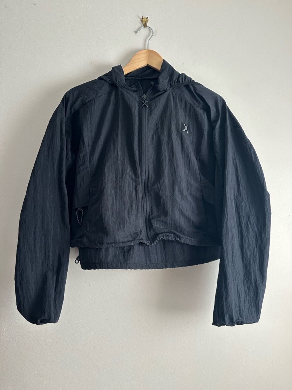 Savage x Fenty • Running Hot Crop Track Jacket in Black